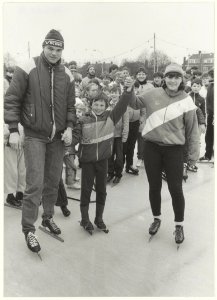 Nationale schaatsvierdaagse met Yvonne van Gennip. NL-HlmNHA 54014463