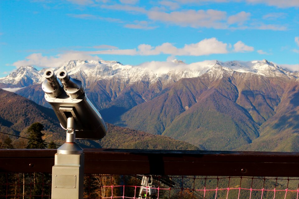 Krasnaya polyana the caucasus mountains mountain view