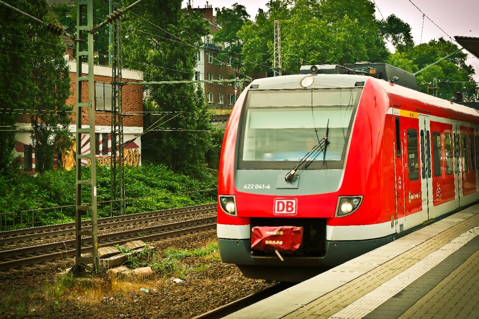 Rails rail traffic zugfahrt photo