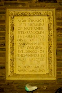 Nathaniel Fitz-Randolph remains - Rockefeller College - Princeton University - Princeton, NJ - DSC00744