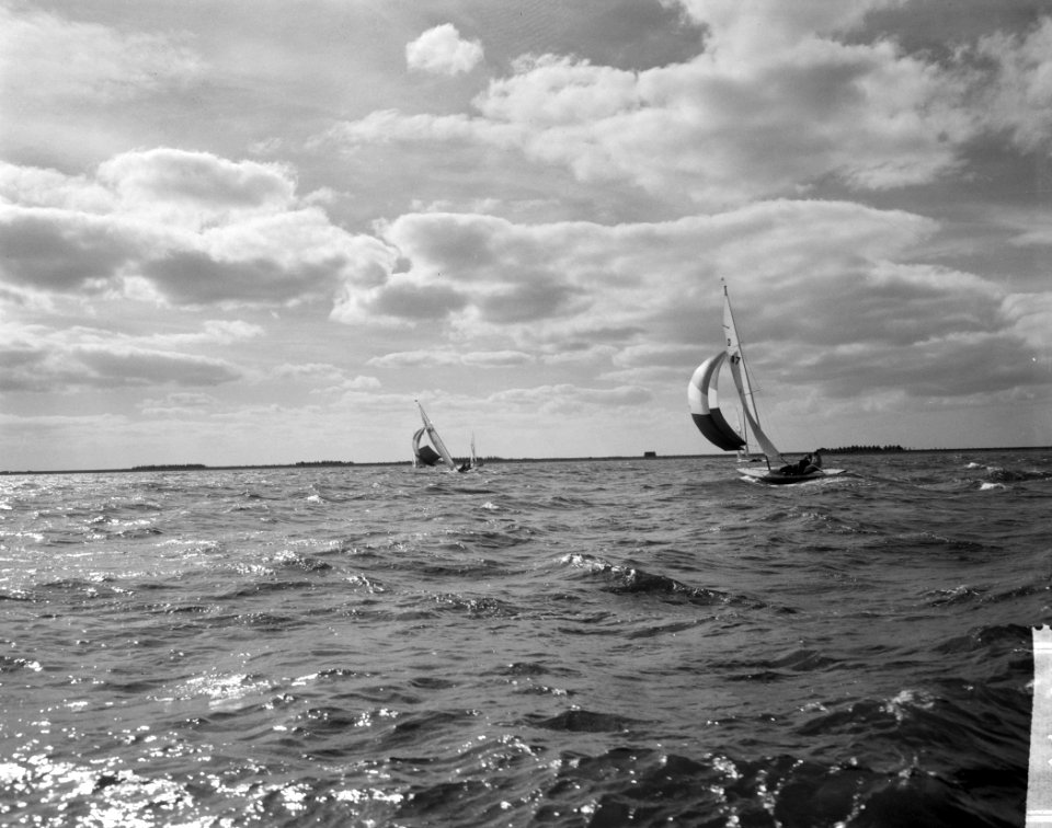 Nationale kampioenszeilenwedstrijden op het IJsselmeer voor Medemblik, de zeiler, Bestanddeelnr 916-8741