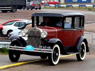 Nationale oldtimerdag Zandvoort 2010, 1930 FORD MODEL A 4 DEURS SEDAN, DR-60-48