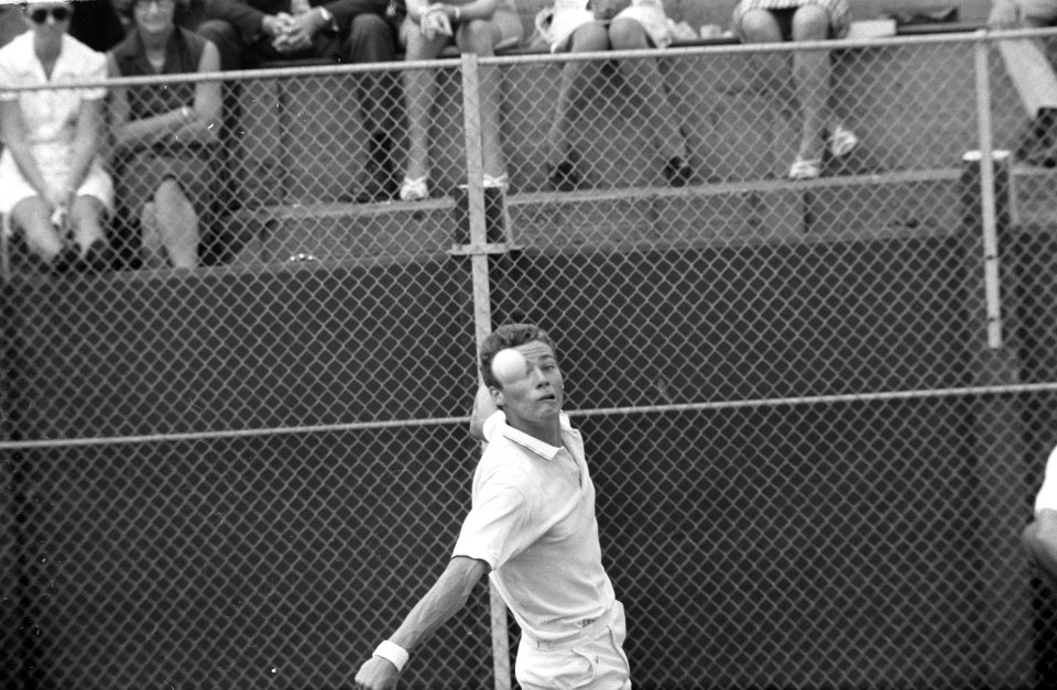 Nationale tenniskampioenschappen te Scheveningen Paul Van Min , aktie, Bestanddeelnr 922-7071