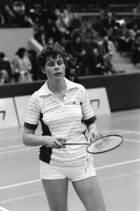 Nationale Kampioenschappen Badminton te Utrecht Joke van Beusekom, Bestanddeelnr 930-5773
