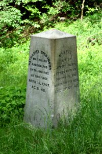 Nathaniel Dickinson memorial - Northfield, Massachusetts - DSC07555