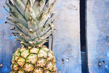 Summer vibes tropical fruit wood photo