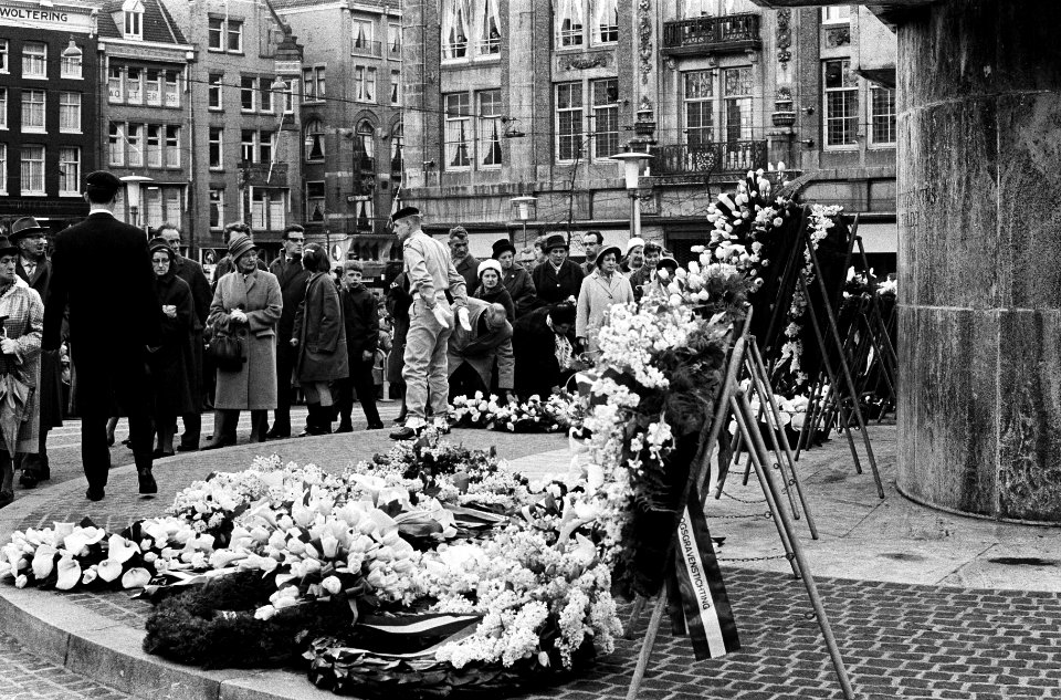 Nationale Herdenking op de Dam bij het Nationaal Monument, Bestanddeelnr 915-1179