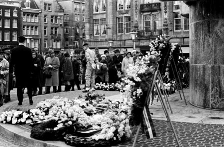 Nationale Herdenking op de Dam bij het Nationaal Monument, Bestanddeelnr 915-1179