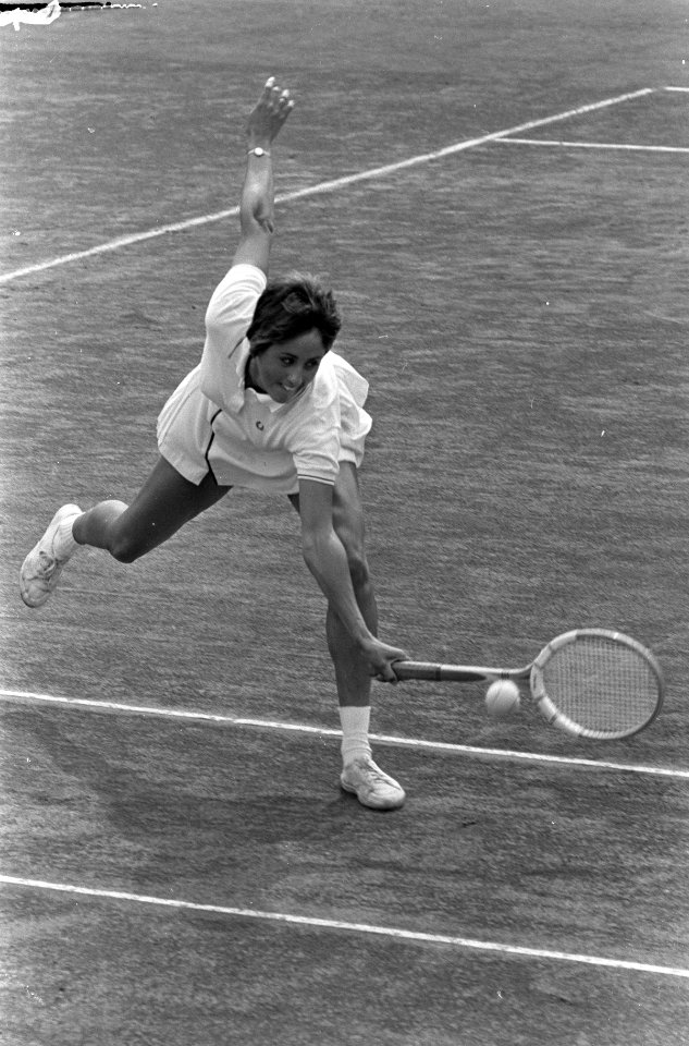 Nationale Tenniskampioenschappen te Scheveningen. Judith Salome in aktie, Bestanddeelnr 920-5785