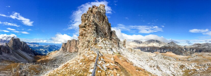 Panorama south tyrol mountains photo