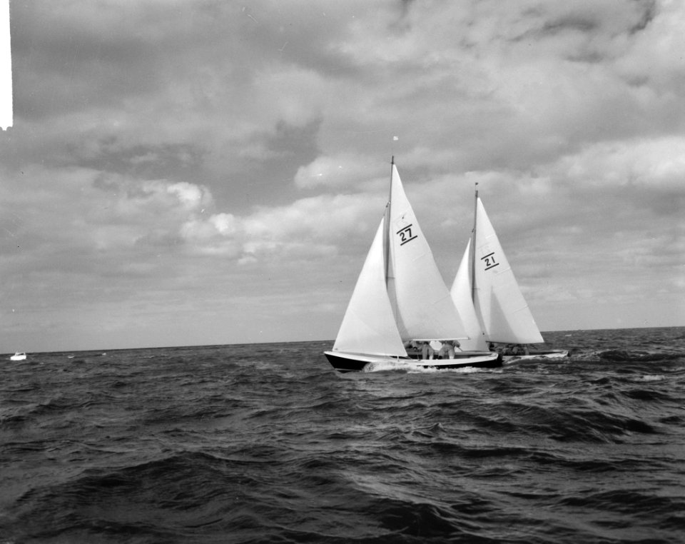 Nationale kampioenszeilenwedstrijden op het IJsselmeer voor Medemblik, de zeiler, Bestanddeelnr 916-8738
