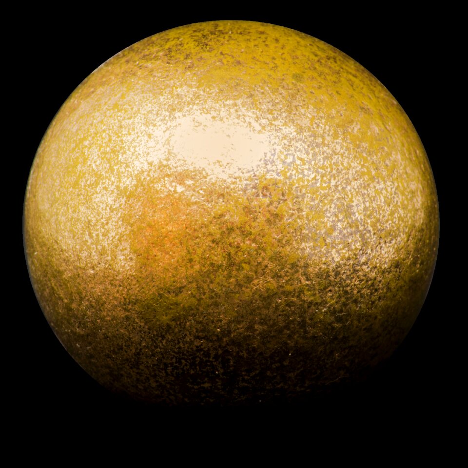 Texture sphere metallic