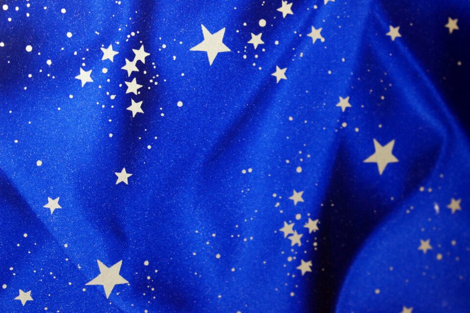Pattern blue silver