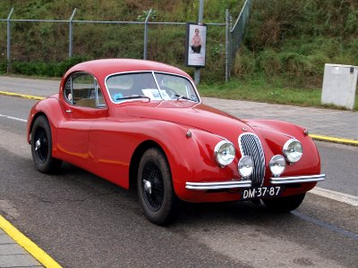 Nationale oldtimerdag Zandvoort 2010, 1953 JAGUAR XK 120 FHC, DM-37-87
