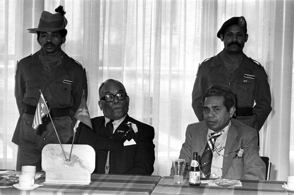 Nationale dag van West Papua , Melanesie in Congrescentru Den Haag president M, Bestanddeelnr 928-3035