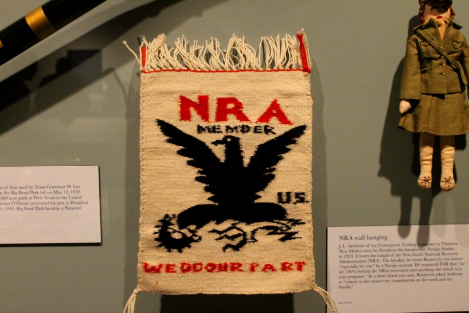 National Recovery Act tapestry, FDR museum IMG 5651