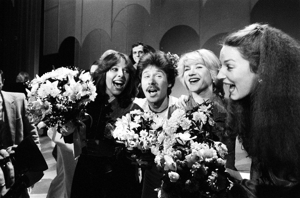 Nationale finale Eurovisie Songfestival in Circustheater in Scheveningen Winnaa, Bestanddeelnr 932-0012