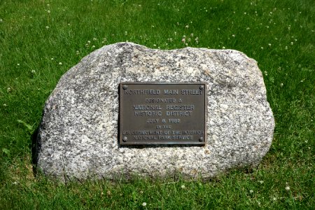 National Register Historic District marker - Northfield, Massachusetts - DSC07524