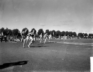 Nationale estafette kampioenschappen in Delft, 4 x 100 meter heren, Bestanddeelnr 910-6376