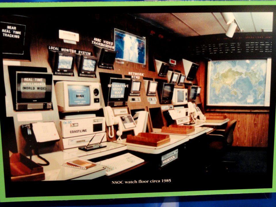 National Security Operations Center photograph, c. 1985 - National Cryptologic Museum - DSC07661
