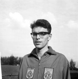 Nationale Veldloop Kampioenschappen 1961 te Gouda. Hein Cujé, Bestanddeelnr 912-9967