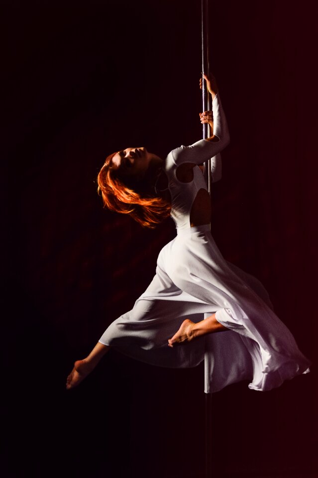 Elegant pole dance