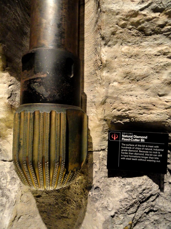 Natural Diamond Fixed-Cutter Bit - Houston Museum of Natural Science - DSC01344