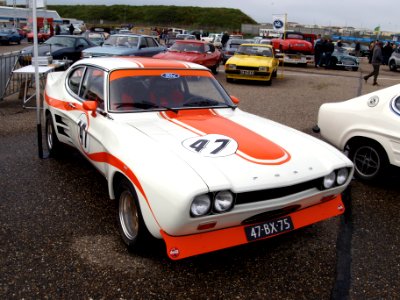 Nationale oldtimerdag Zandvoort 2010, 1974 ford CAPRI 2300 GT, 47-BX-75 pic2