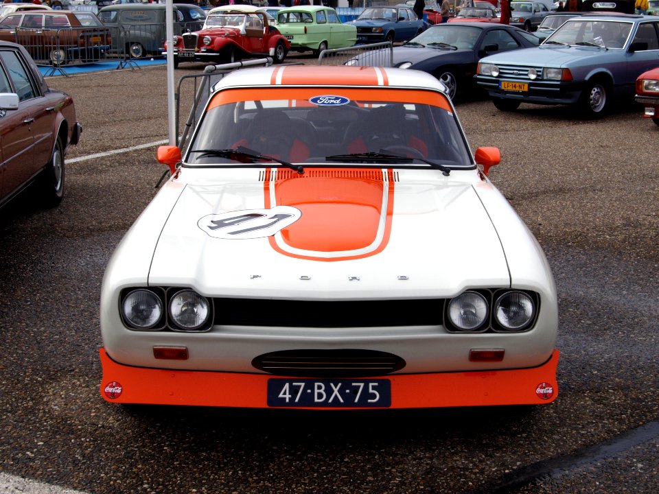 Nationale oldtimerdag Zandvoort 2010, 1974 ford CAPRI 2300 GT, 47-BX-75 pic1