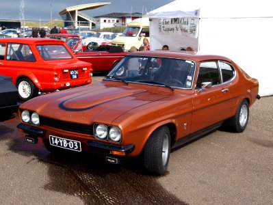 Nationale oldtimerdag Zandvoort 2010, 1973 FORD CAPRI RS 2600, 14-YB-03 PHOTO1