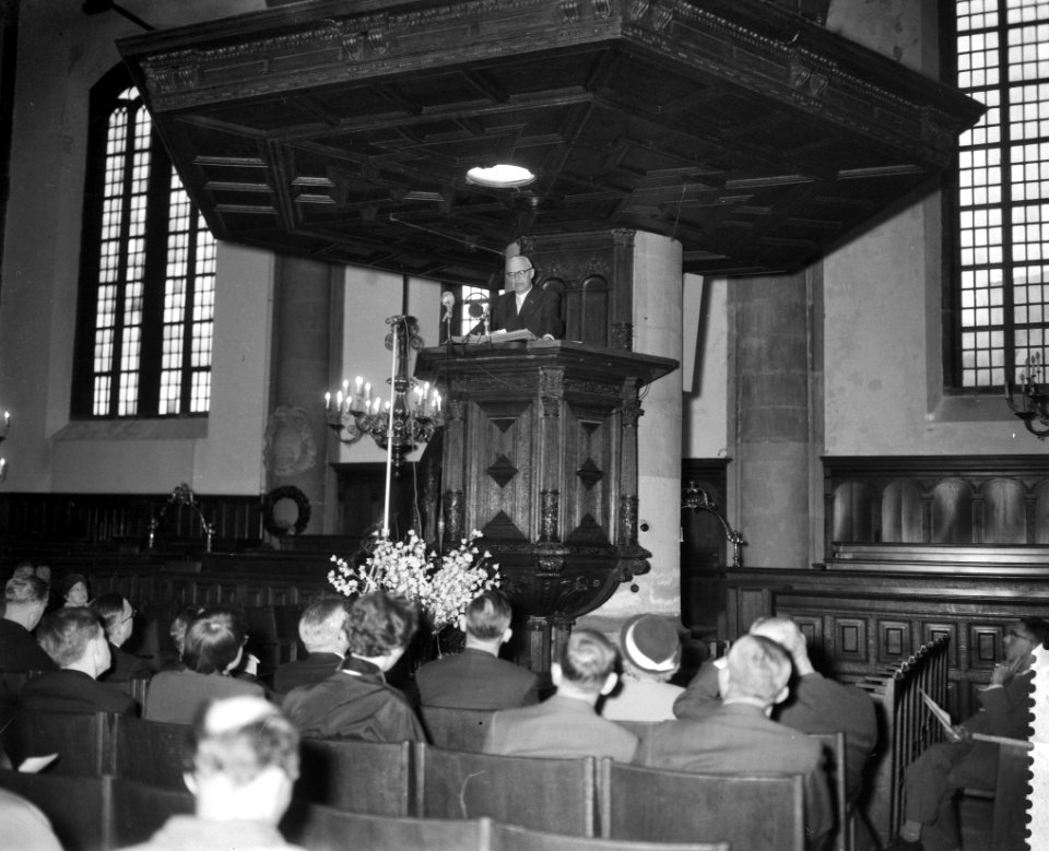 Nationale Calvijn herdenkingsbijeenkomst in de Westerkerk te Amsterdam, Professo, Bestanddeelnr 910-4330