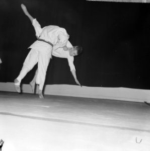Nationale bondskampioenschappen Judo in Krasnapolski te Amsterdam, J van Ierlan, Bestanddeelnr 915-9882
