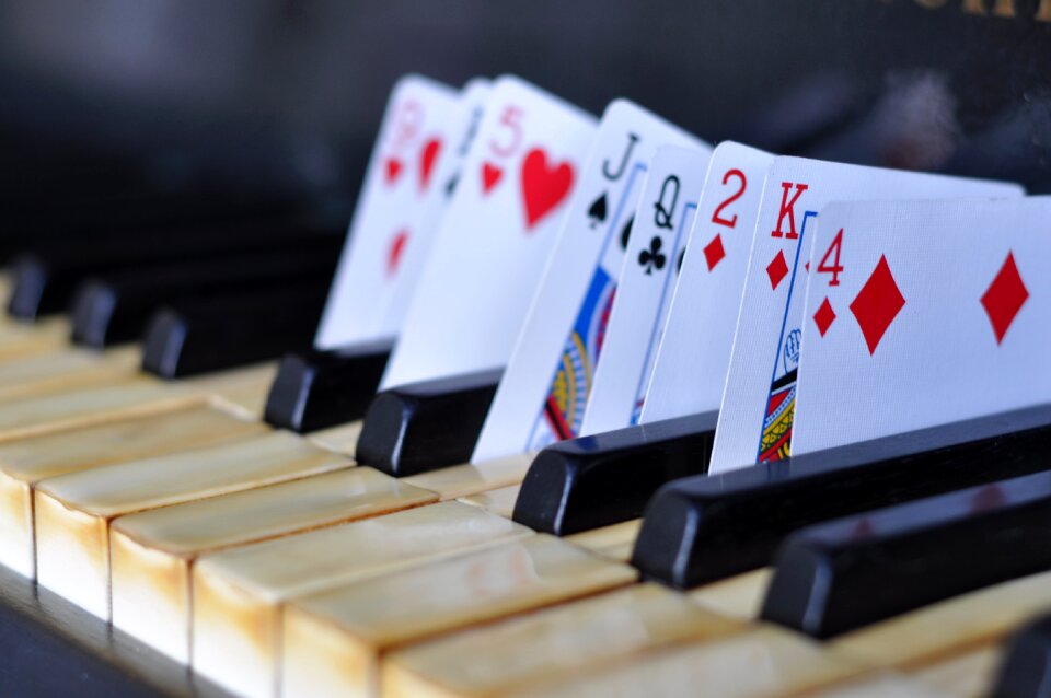 Cards music magician