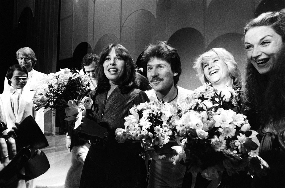 Nationale finale Eurovisie Songfestival in Circustheater in Scheveningen. Winnaa, Bestanddeelnr 932-0013