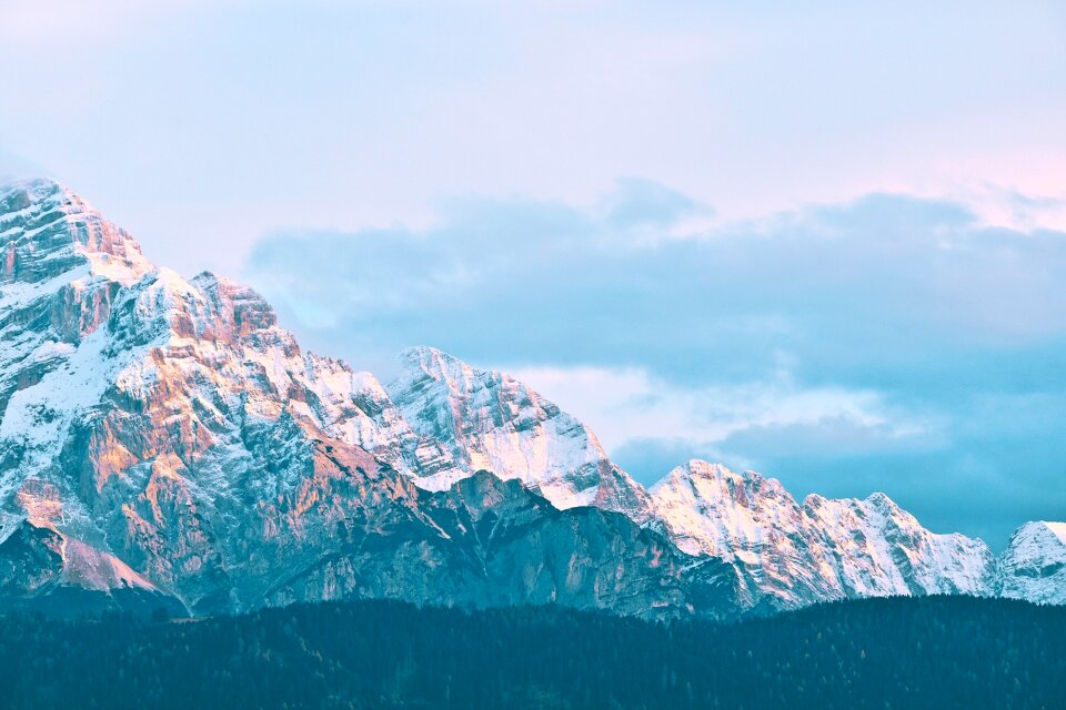 Alps snow landscape
