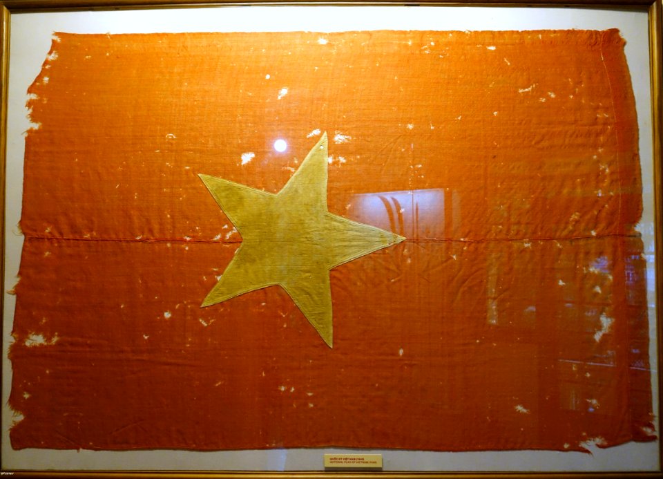 National Flag of Vietnam (1945) - National Museum of Vietnamese History - Hanoi, Vietnam - DSC05587