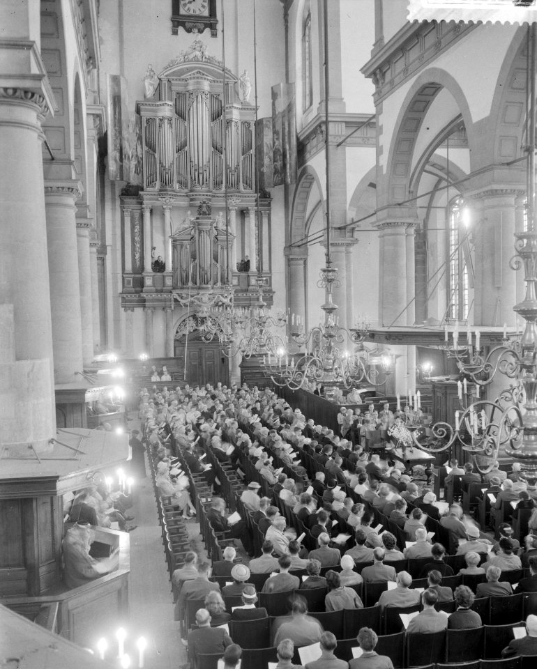 Nationale Calvijn herdenkingsbijeenkomst in de Westerkerk te Amsterdam, Bestanddeelnr 910-4329