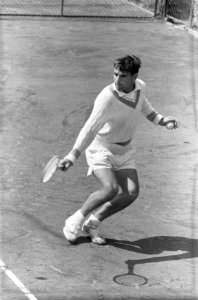 Nationale Tenniskampioenschappen op de METS-banen Willem Maris in aktie, Bestanddeelnr 915-4508