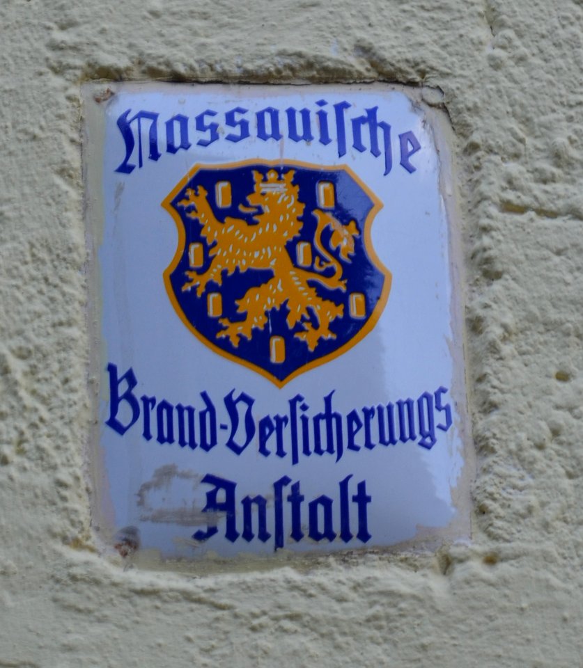 Nassauische Brandversicherung, Schild