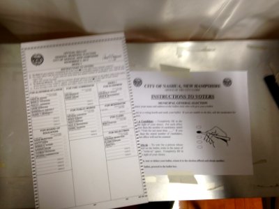 Nashua Election Ballot 2013 photo