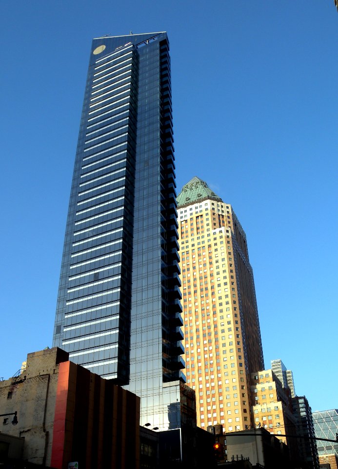 Narrow tower apartment house 47st 8th av jeh