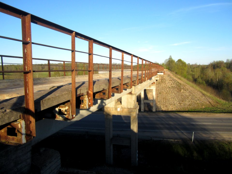 Narkūnai railway bridge, 2017 02