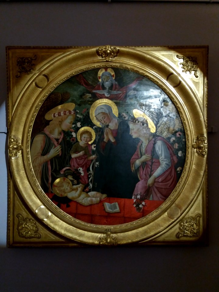 Narbonne - Musée des Beaux-Arts - La Vierge, saint Jean-Baptiste et deux anges adorant l'enfant Jésus