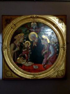 Narbonne - Musée des Beaux-Arts - La Vierge, saint Jean-Baptiste et deux anges adorant l'enfant Jésus photo