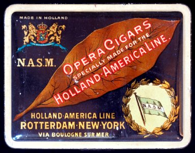 NASM Opera Cigars specialy made for the Holland-America Line