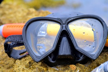 Sea snorkel wet photo