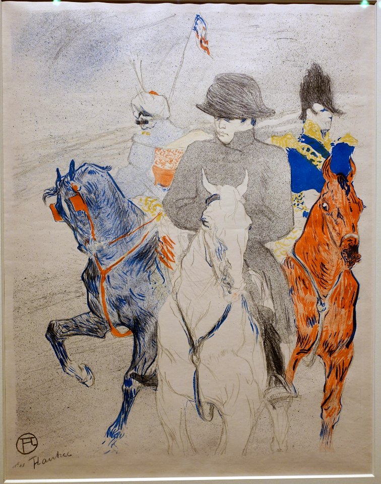 Napoloeon by Henri de Toulouse-Lautrec, 1895, crayon, brush, and spatter lithograph, only state, Wittrock 140 - Montreal Museum of Fine Arts - Montreal, Canada - DSC08804