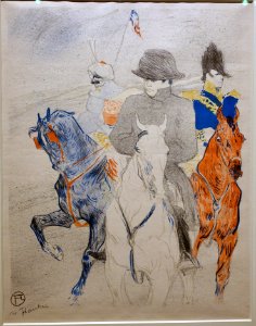Napoloeon by Henri de Toulouse-Lautrec, 1895, crayon, brush, and spatter lithograph, only state, Wittrock 140 - Montreal Museum of Fine Arts - Montreal, Canada - DSC08804