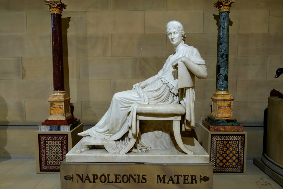 Napoleon's mother, by Antonio Canova, 1808, marble - Sculpture Gallery, Chatsworth House - Derbyshire, England - DSC03518