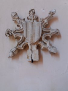 Narbonne - Grand escalier du Palais des Archevêques - Armoiries de Georges d'Amboise